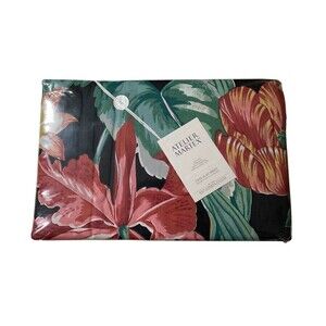 Vintage Atelier Martex Twin Flat Sheet ANTIGUA Floral Non Iron Pink Green